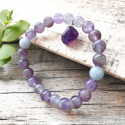 Amethyst Mala Bracelet – Calmness and Chakra Balance