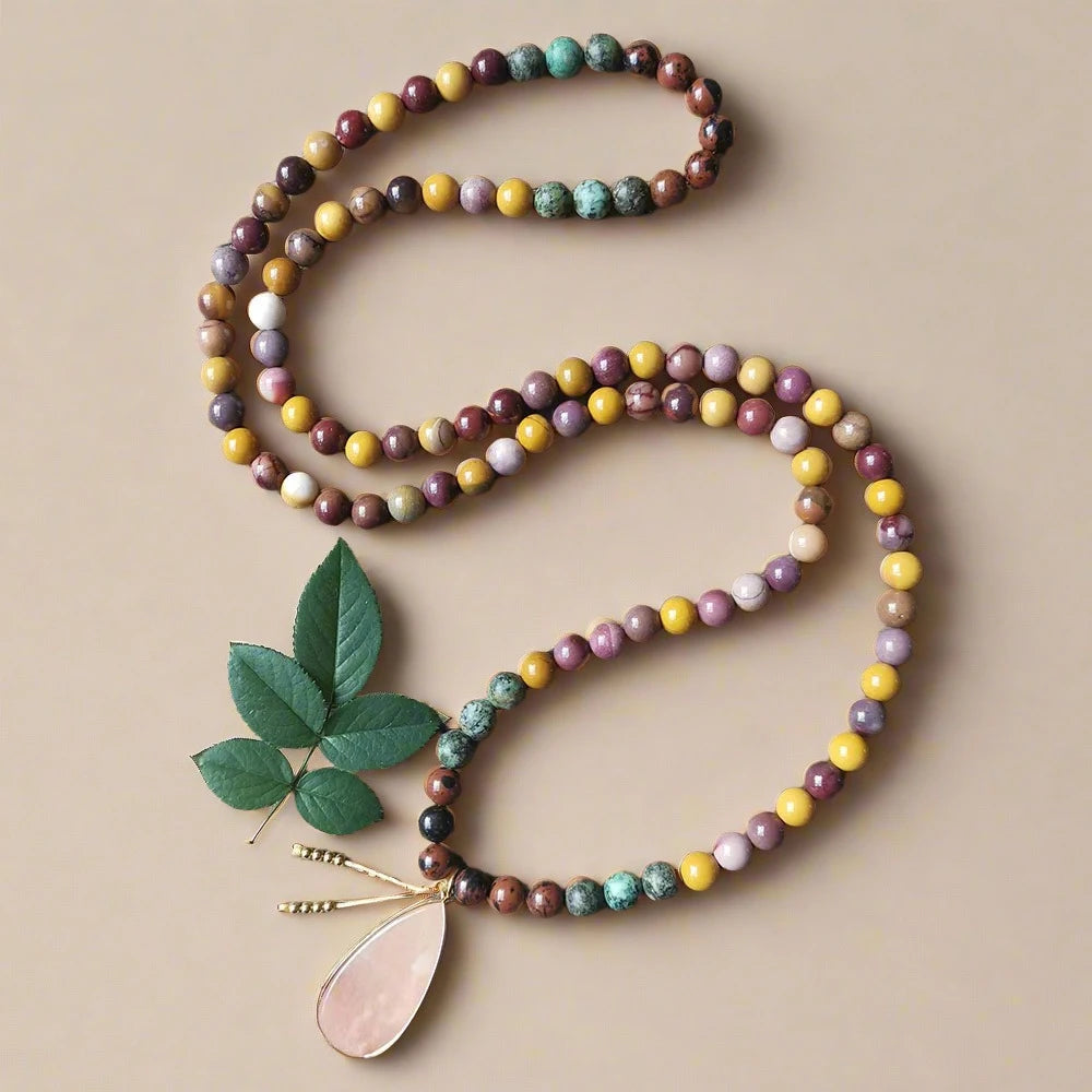 Confetti Mala Mixed Bead popular Mala Necklace